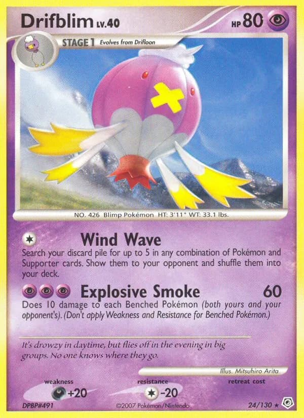 Drifblim card in English