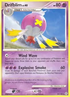 Drifblim card in English