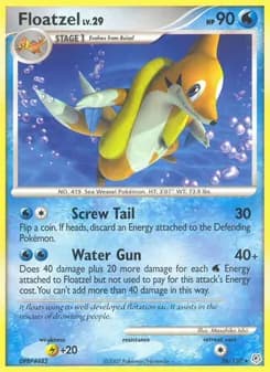 Floatzel card in English