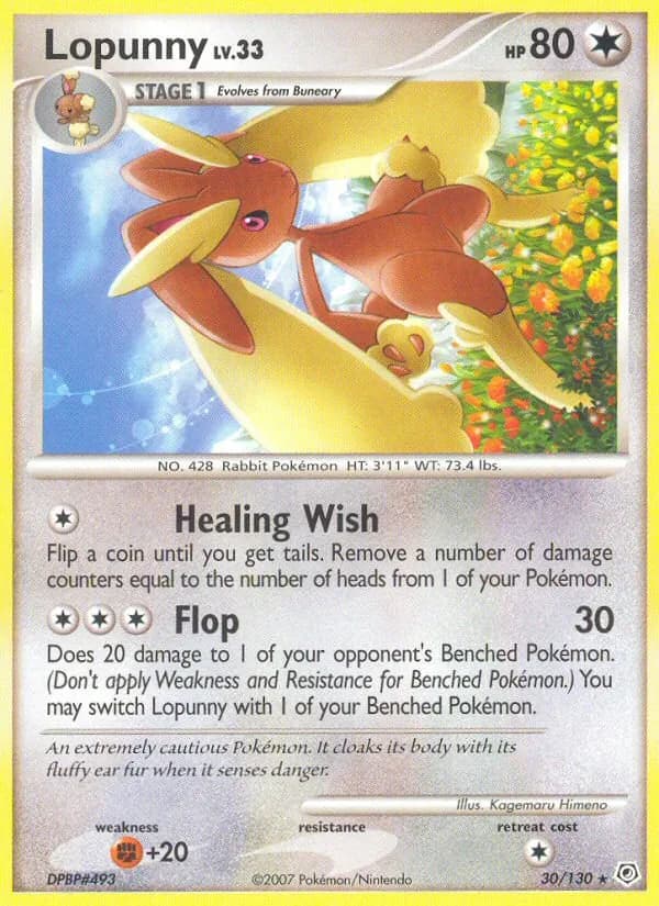 Lopunny card in English