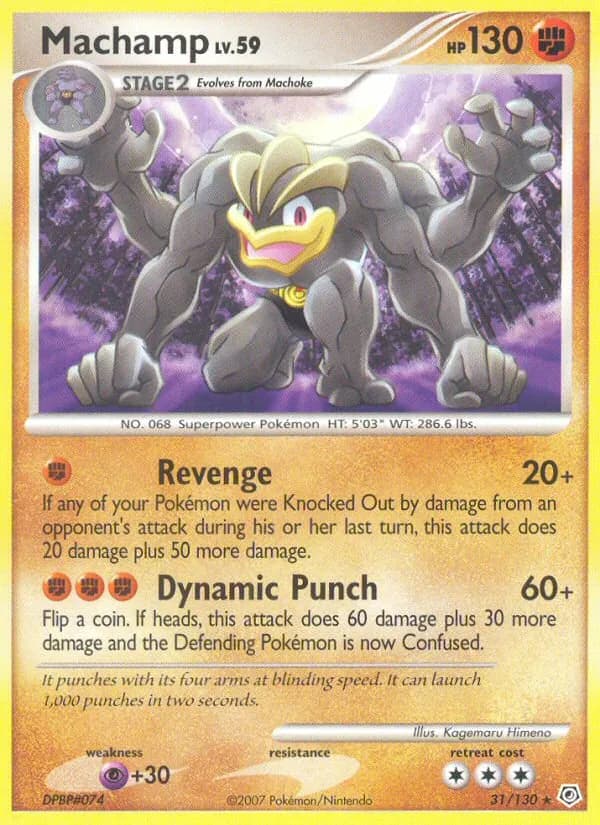 Machamp card in English