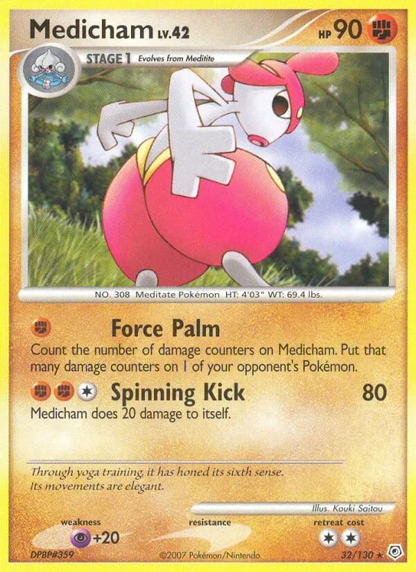 Medicham card in English