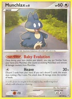 Munchlax card in English