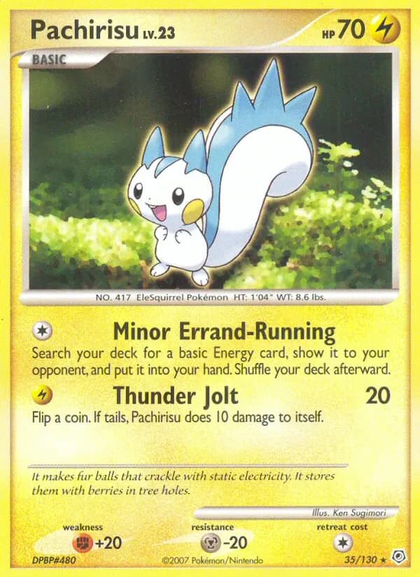 Pachirisu card in English