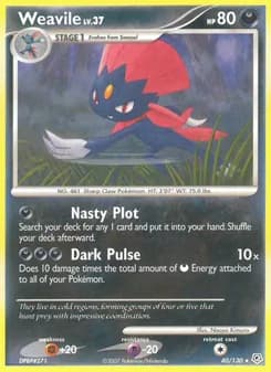 Weavile card in English