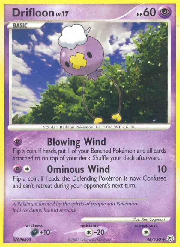 Drifloon card in English