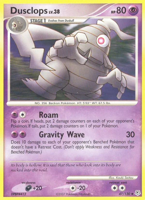 Dusclops card in English