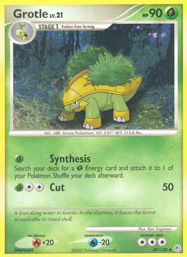 Grotle card in English