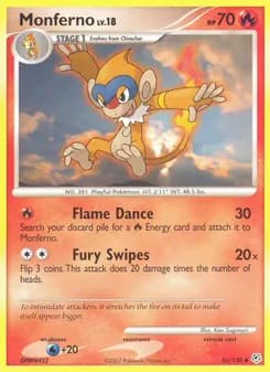 Monferno card in English