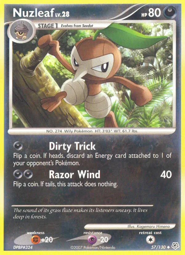 Nuzleaf card in English