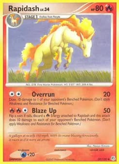 Rapidash card in English