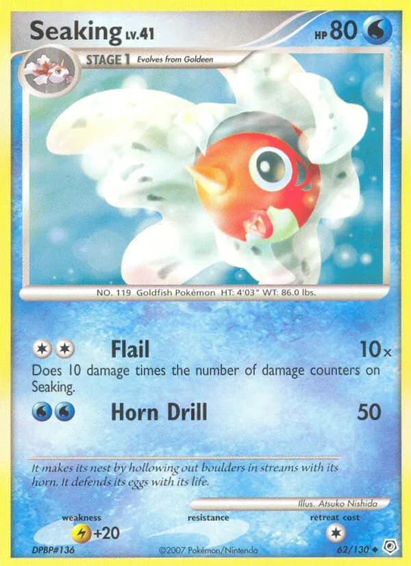 Seaking card in English