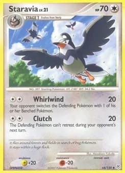 Staravia card in English