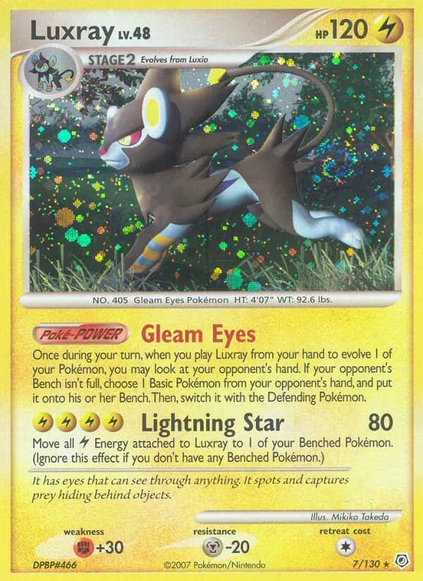 Luxray card in English