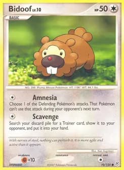 Bidoof card in English