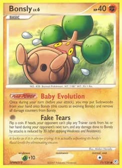 Bonsly card in English