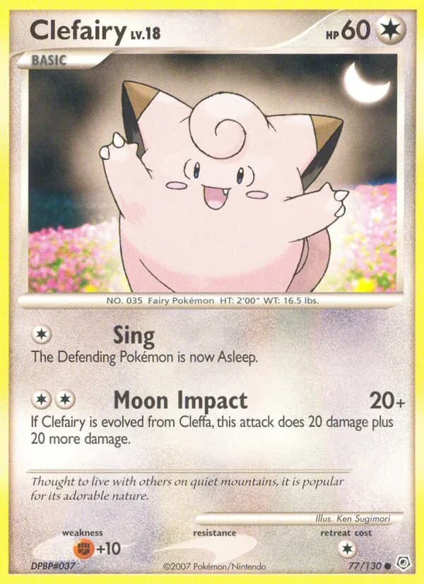 Clefairy card in English