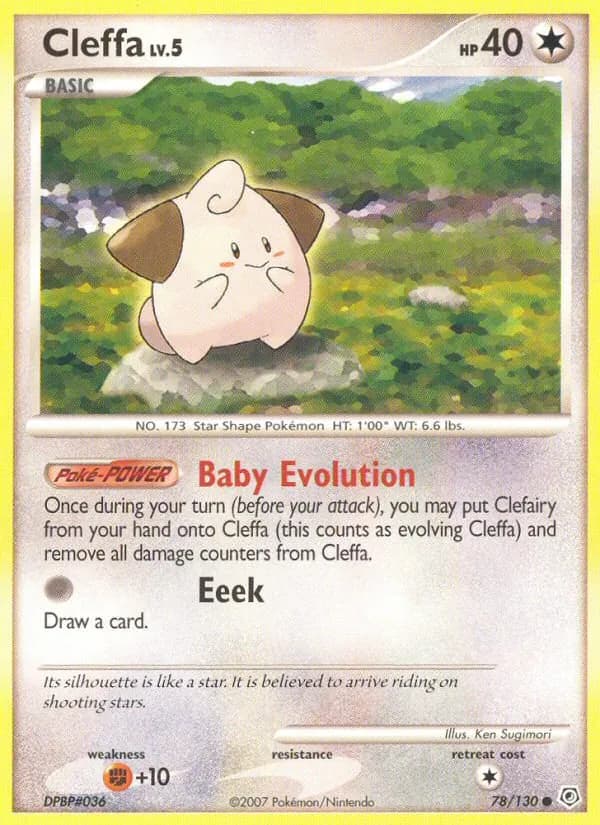 Cleffa card in English