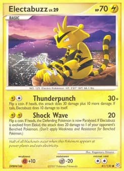 Electabuzz card in English