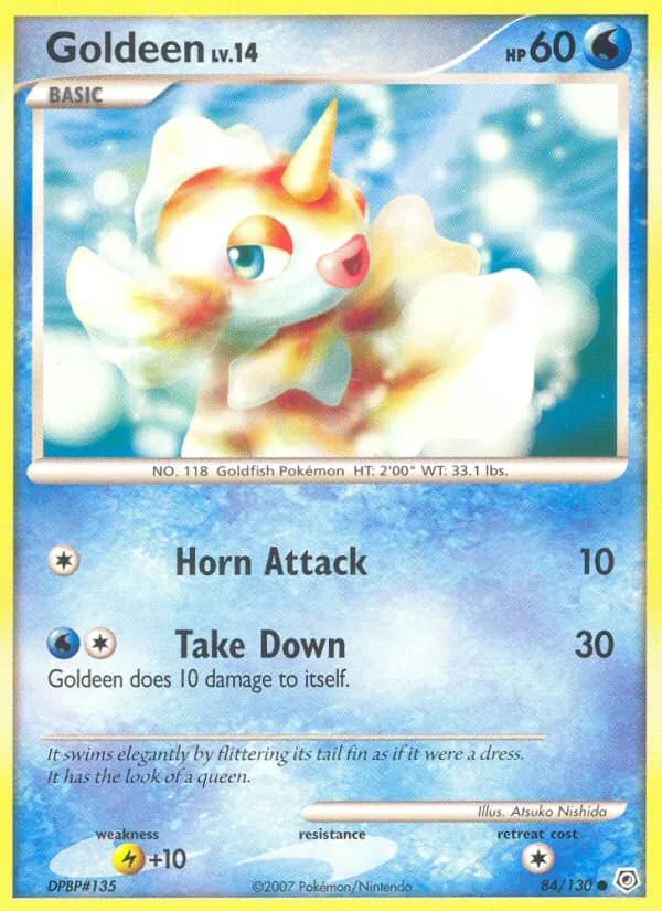 Goldeen card in English