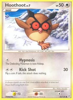 Hoothoot card in English