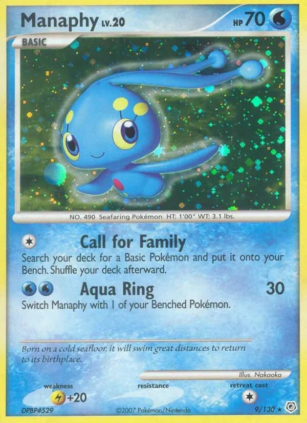 Manaphy card in English