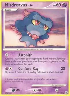 Misdreavus card in English