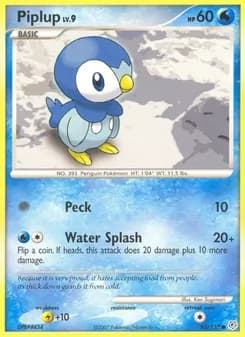 Piplup card in English