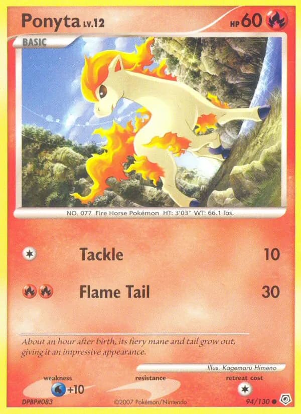 Ponyta card in English