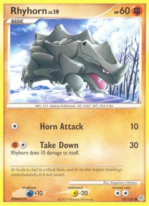 Rhyhorn card in English