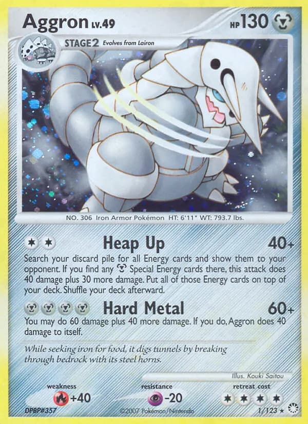 Aggron card in English