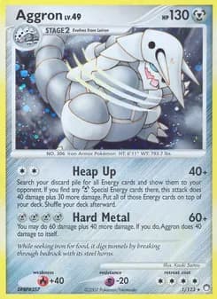 Aggron card in English