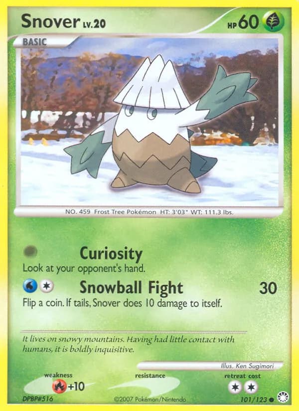 Snover card in English