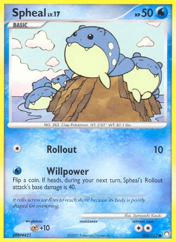 Spheal card in English