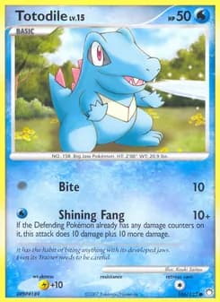 Totodile card in English