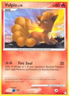 Vulpix card in English