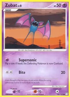 Zubat card in English