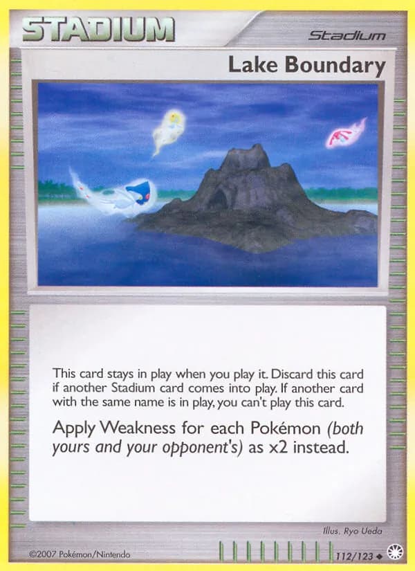 Lake Boundary card in English