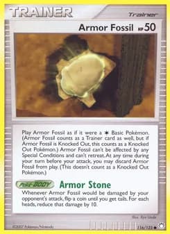 Armor Fossil card in English
