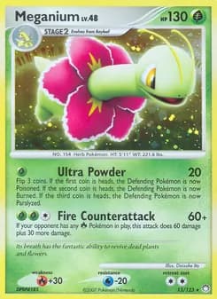 Meganium card in English