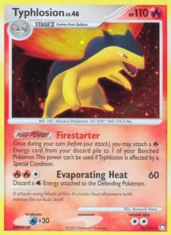 Typhlosion card in English