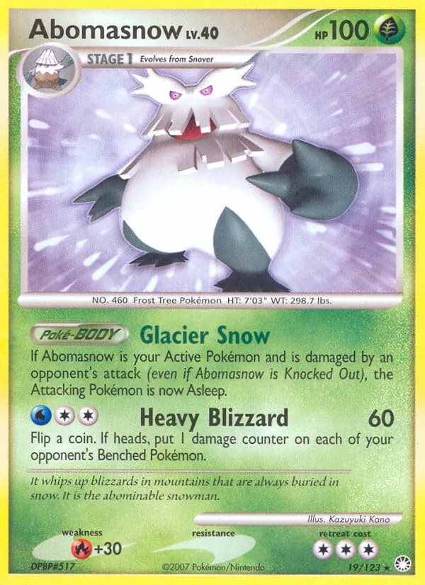 Abomasnow card in English