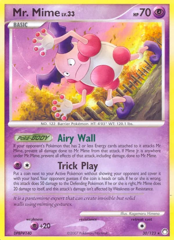 Mr. Mime card in English