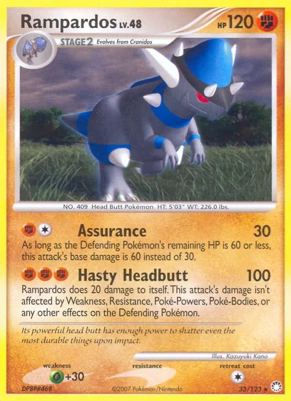 Rampardos card in English