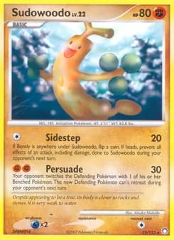 Sudowoodo card in English
