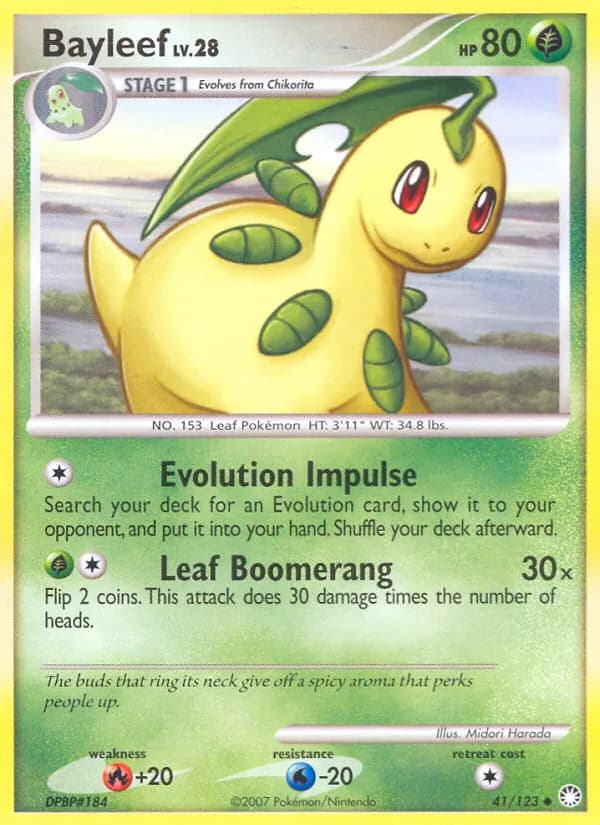 Bayleef card in English