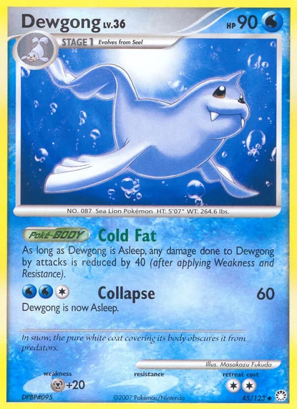 Dewgong card in English