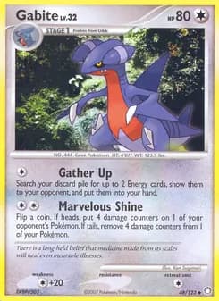 Gabite card in English