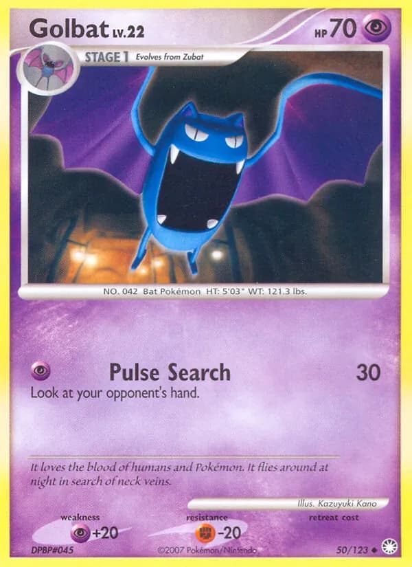 Golbat card in English