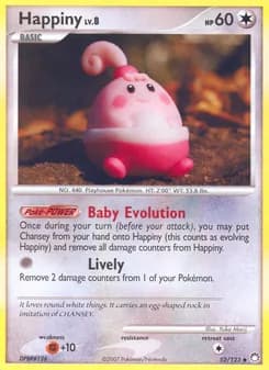 Happiny card in English